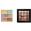 NYX Professional Makeup Palette Colour Correcting, Palette 6 Correttori per Correggere le Imperfezioni, Tonalità Cremose, Confezione da 1 & Palette Ombretti Ultimate Shadow, 16 Tonalità