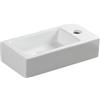 XIFIRY Small Bathroom Sink Wall Mounted Bathroom Sink Rectangle Ceramic Wash Basin Right Hand (Right Hand)