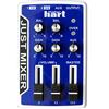 Maker hart JUST MIXER Mixer Audio - Mixer Portatile Tascabile Alimentazione Batteria/USB con 3 Canali Stereo (3.5mm) con Switch On/Off (Blu)