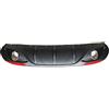 DURUP Diffusore Paraurti Posteriore per Auto, Splitter Spoiler Paraurti Inferiore, Alettone Posteriore con Catarifrangenti, Accessori Decorativi Esterni, per Alfa Romeo Giulia Berlina 4 Porte 2016 2017