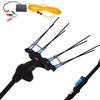 Lisam Thor 36V - Abbacchiatore Elettrico a batteria - Con 8 denti in carbonio - Asta Telescopica - 250-350 cm