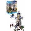 PLAYMOBIL Novelmore 71483 Torre dei cavalieri con drago, battaglia tra i Cavalieri di Novelmore e i Cavalieri di Burnham, giochi di ruolo divertenti, giocattolo realistico per bambini dai 4 anni in su