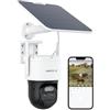 Reolink 4K Telecamera da Esterno con SIM 4G LTE, Batteria e Pannello Solare, Auto-Tracking, 355° Pan/90° Tilt, Doppio Obiettivo, Zoom Ibrido 6X, Visione Notturna a Colori, Alexa & Cloud, TrackMix LTE