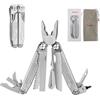 NexTool Captain Muiltool [19 IN 1] Coltellino Svizzero in Acciaio Inossidabile con 19 Strumenti Pratici | Pinza Multiuso con coltello tascabile, cacciavite, forbici per Campeggio, Gadget Uomo