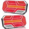 AGRISHOP Kit Luci Posteriori Led per Rimorchio 12/24v,7Funzioni 2pcs Fanale Posteriori Rimorchio, E-Mark Fanali Posteriori Led Impermeabile Camion Caravan Lampada per Furgoni Trattore
