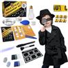 UNGLINGA Kit di Spionaggio Detective Giochi Investigativi Esplorazione Investigatore - Penna Inchiostro Invisibile Giochi di ruolo per bambini Costume Ragazzi Ragazze Regali di compleanno Età 6+