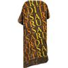 Trussardi Telo Mare o Piscina 100% Spugna Cinigliata di Puro Cotone cm 95 x 180 Maxi Heatmap Brown
