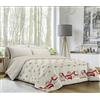 BANZAII TEXTILE INNOVATOR ONLINE Banzaii trapunta invernale, piumone in tessuto di calda flanella, manopesca - Imbottitura 350 gr/mq termoisolante per inverni rigidi - Made in Italy, Una piazza e mezza 220x260 cm Pupazzi Rosso