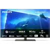 Philips Ambilight OLED818 139 cm (55 pollici) Smart 4K OLED TV | UHD & HDR10+ | 120Hz | Processore P5 AI Perfect Picture | Dolby Atmos | Altoparlanti 40W | Compatibile con Assistente Google & Alexa