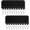 ONEBO 2 Pezzi Fermagli per Stendibiancheria,Appendiabiti per biancheria intima,Antivento pieghevole stendino,Clip stendino per calzini con 10 clip,per intima reggiseni, sciarpe, guanti