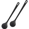 Westmark 2 cucchiai per mescolare/cucinare, resistenti al calore fino a 270°C, lunghezza: 30,2 cm, Gentle Plus, nero, 288422E5