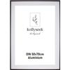 kollyseek cornice alluminio 50x70cm Nero Cornice poster in metallo con vetro acrilico infrangibile moderna cornice per foto Cornice con passepartout per immagini Poster Foto nero