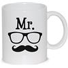 thedifferent Tazza Mug Mister Baffi - Tazza in Ceramica Thè/Latte - Idea Regalo