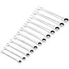 Draper Set di chiavi combinate a cricchetto metriche HI-TORQ (12 pezzi) 27689