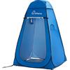 Relaxdays Tenda Doccia da Campeggio, Spogliatoio per Giardino, Pop-Up,  Cabina WC da Spiaggia, 240x160x154 cm, Mimetico