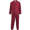 Location Clothing Pigiama da uomo in flanella di cotone, taglie S-4XL, Esq Red Parade, XXXL