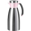 Emsa Soft Grip N4120300 - Thermos da 1 litro, in acciaio inox, 12 ore di freddo, a prova di perdite, impugnatura antiscivolo, colore rosa cipria