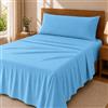 Degrees Home Premium - Set Lenzuola 3 Pezzi in Microfibra Spazzolata (90X190) - Lenzuolo con Angoli, Lenzuolo Piatto e 1 Federa 90X45 - Extra Morbido, Anti-Piega e Certificato Oeko-Tex