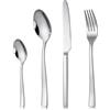 Pleafind posate, set posate 24 pezzi, set posate 6 persone, posate acciaio inox, posate in argento, servizio posate, posate moderne, set di posate, lucidato a specchio, lavabili in lavastoviglie