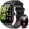 IFMDA Smartwatch-Uomo-Donna-Chiamate-Bluetooth - 1,85 HD Schermo Tattile Orologio Smart Watch,111+ Modalità Sportive,Con cardiofrequenzimetro/SpO2/contapassi/monitoraggio del sonno per Android iPhone
