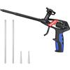 WORKPRO Pistola per Schiuma Poliuretanica, Pistola Schiuma Metallo con Ugello in Acciaio Inossidabile ed Impugnatura Ergonomica, per Sigillare, Riempire, Casa e Ufficio