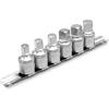 DAKCOS Set di chiavi per tappo di scarico dell'olio, attacco da 1/2, 6 pezzi, set di chiavi metriche per servizio olio, 8 mm/10 mm/12 mm/14 mm, 3/8 1/2, CR-V