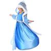 NICE SPORT Vestito Cape Costume Blu Frozen Frozen Elsa Anna Ragazza Principessa Natale (120 (4-5anni)