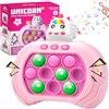 Pipihome Fidget Toys Pop It Elettronico, Gioco Quick Push Bubble Game Squeeze Toys Pulsante Puzzle Game Giocattoli Divertenti Regalo Per Bambini E Adulti Bubble Stress, Unicorno