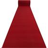 rugsx Passatoia Corridoio, Tappeto moderno RUMBA antiscivolo, per corridoio, soggiorno, per il matrimonio, bordeaux, rosso, 80x600 cm