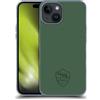 Head Case Designs Licenza Ufficiale AS Roma Colore Pieno: Verde Grafica Crest Custodia Cover in Morbido Gel Compatibile con Apple iPhone 15