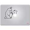 Artstickers. Adesivo per portatile da 11 e 13, Design Totoro Schermatura Adesivo per MacBook Pro Air Mac Laptop Colore: nero. Regalo Spilart, marchio registrato