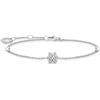 Thomas Sabo Bracciale in argento sterling 925 con fiocco di neve bianco A2082-051-14, Eine Grösse, Argento sterling, Nessuna pietra preziosa