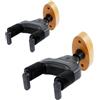 AUPHY Supporto per Chitarra da Muro con Auto-Lock & Rotazione | Portata 10KG+ | Gancio Universale per Chitarra Classica/Elettrica/Basso/Banjo/Ukulele ecc | Base Legno，2 Pezzi