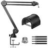 TONOR Braccio per microfono, Mic Microfono Stand Desk con Rialzo, Completamente Regolabile per Podcast, Streaming, Gaming, Home Office, Registrazione, 40 cm +40 cm, T40