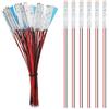 YIXISI 25 Pezzi 50mm Pre Cablato Striscia LED SMD, 2335 SMD LED, Modellismo LED, Luce Autoadesiva 12-18V, Rosso