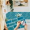 AMOYUN 12 pezzi Adesivi per Piastrelle, 15x30cm Adesivi Mattonelle Impermeabile PVC Autoadesivo Decorazione Adesivi Parete Wall Stickers per Piastrelle del Bagno e Della Cucina