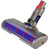 Asdazrxy Spazzola a Rullo Morbida per Dyson V7 V8 V10 V11 Serie, Spazzola Motorizzata Elettrica Turbo, Spazzola a Rullo con Setola Morbida per Parquet Piastrelle con Luce LED Automatico