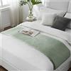 Teppich Wölkchen Tappeto Soffice Di Pelliccia Finta Di Coniglio - Decorazione Da Salotto - Tappeto Di Pelliccia Lavabile Come Tappetino Da Letto - Verde - 50x150cm
