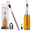 WIWONEY Refrigeratore per Bottiglie Vino, Asta di Raffreddamento Inox,  Bastone di raffreddamento del vino, Set 4 in 1 con Refrigeratore per Vino,  Cavatappi, Versatore e Tappo Bottiglia Vino : : Casa e cucina