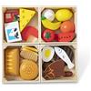 Melissa & Doug Set Gruppi di Cibo - Cibo Giocattolo da Tagliare in Legno, Accessori Cucina Montessori, Giochi Educativi, Regalo per Bambini e Bambine, 2+ Anni