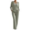 MJGkhiy Tuta Maglia Donna Completa Eleganti 2 Pezzi Maglione E Pantaloni Di Lana Tuta Da Ginnastica Comodo Tute Donna Invernale Elegante Calda Set Coordinati Abbigliamento