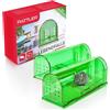 PATTLER® Trappola per Topi Vivi - Trappole per topi da Esterno e Interno - Trappole topi utilizzabili con esche per topi di vario genere - Trappola per Topi Grandi e Piccoli topi - Verde 2 Pezzi