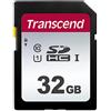 Transcend TS32GSDC300S Scheda di Memoria SDHC da 32 GB, Imballaggio Standard, 300S, Standard