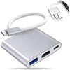 Jowrun Adattatore multiporta da USB C 4K a HDMI AV digitale, USB 3.0 e porta di ricarica rapida da PD 100W compatibile con MacBook Pro/Air, Galaxy, Surface, laptop ecc.