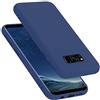 Cadorabo Custodia per Samsung Galaxy S8 in LIQUID BLU - Morbida Cover Protettiva Sottile di Silicone TPU con Bordo Protezione - Ultra Slim Case Antiurto Gel Back Bumper Guscio
