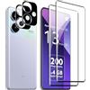 FDHYFGDY 2+2 Pezzi Vetro Temperato per Xiaomi Redmi Note 13 Pro Plus 5G, Protezione Fotocamera e Pellicola Protettiva in Vetro, Durezza 9H, Senza bolle, HD pellicola protettiva