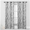 VCNY Home VCNY Regno Stampato Oscurante, 101,6 x 213,4 cm, Colore: Avorio/Nero