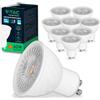 V-TAC 10x Lampadine LED GU10 6W (Equivalenti a 60W) - Chip SAMSUNG - 445 Lumen - Alta Luminosità - Faretto Led GU10 per Massima Efficienza e Risparmio Energetico - Lampadina Luce Fredda 6400K