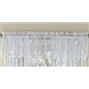 Sweet Home Collection Trattamento per Tende con Motivi e Design Eleganti e Unici per Tutte Le Decorazioni della casa, Tessuto, Bianco canore, 152,4 cm di Larghezza x 30,5 cm di Lunghezza (Confezione