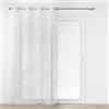 Douceur d'Intérieur, tenda trasparente con occhielli (137 x 280 cm) Lunile, colore naturale, tulle sabbiato stampato